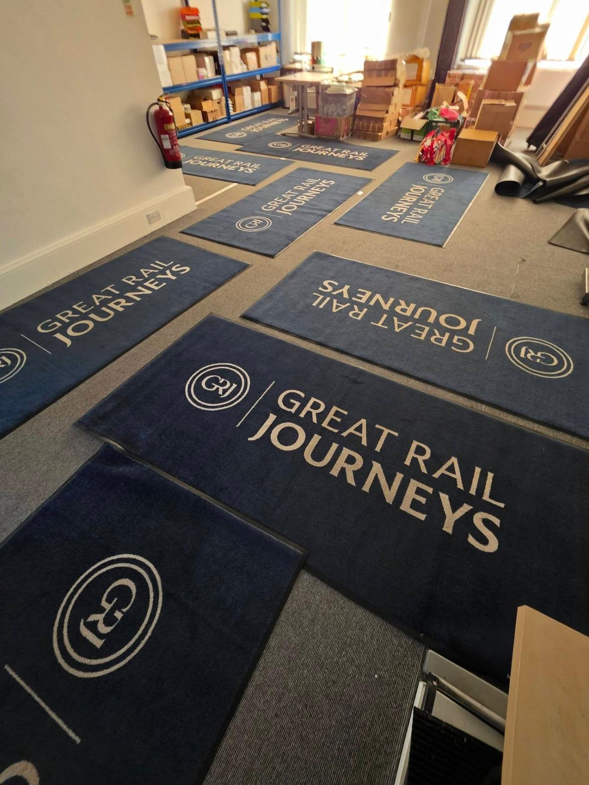 Commercial entrance mats professionally cleaned and restored at business premises