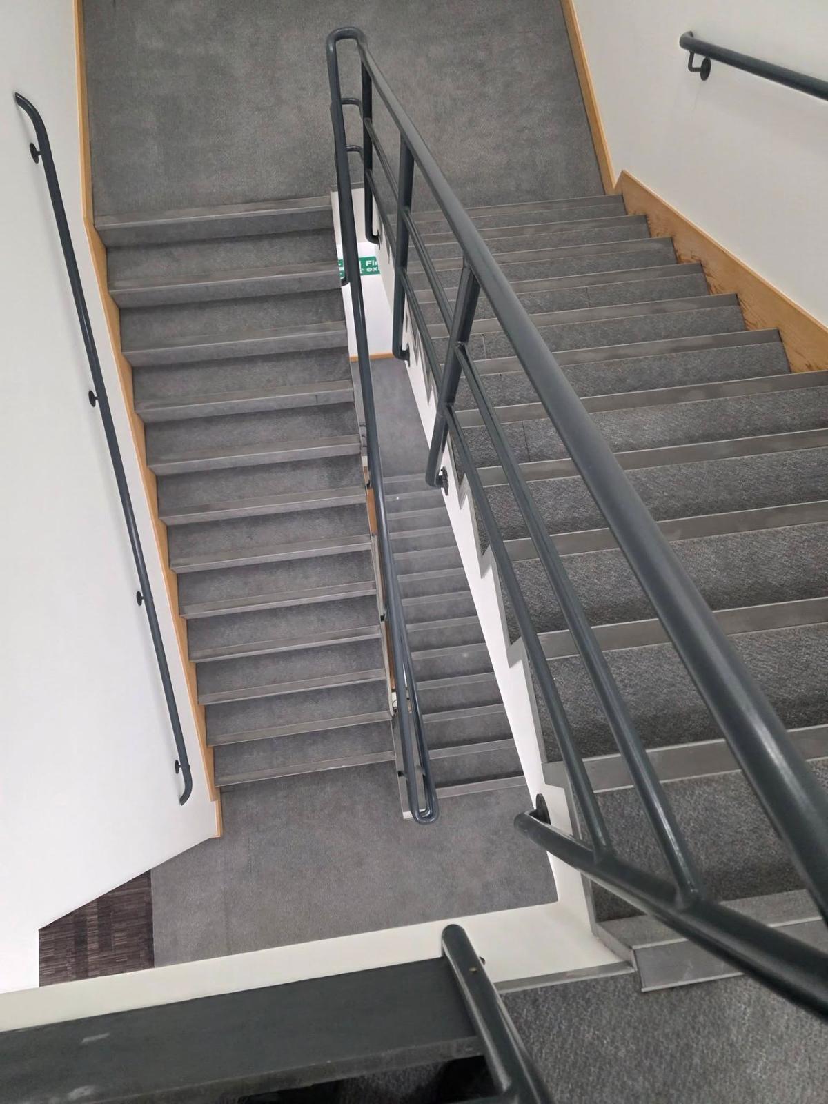 Commercial staircase carpet cleaning for business premises